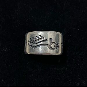 Vintage Sterling Silver Hopi Ring 6.5